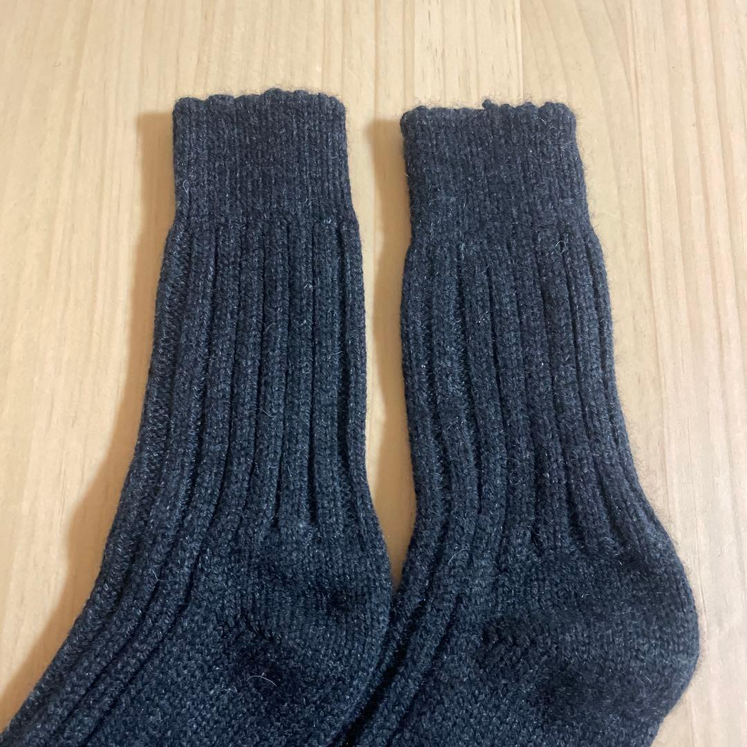 新品]THE ELDER STATESMAN カシミアソックス 靴下 グレー