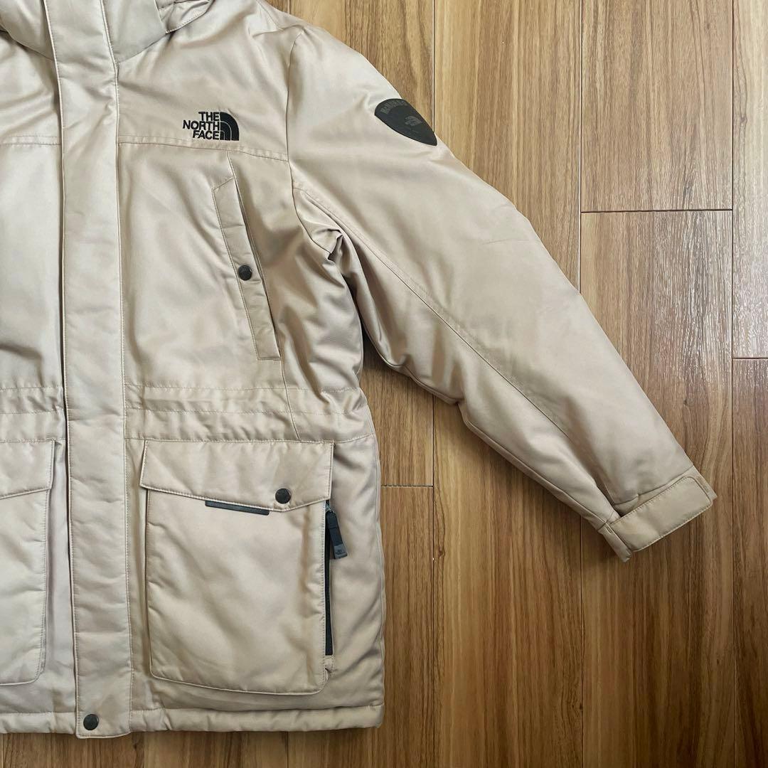 Mノースフェイスシャンパンゴールド金マクマードダウンジャケット