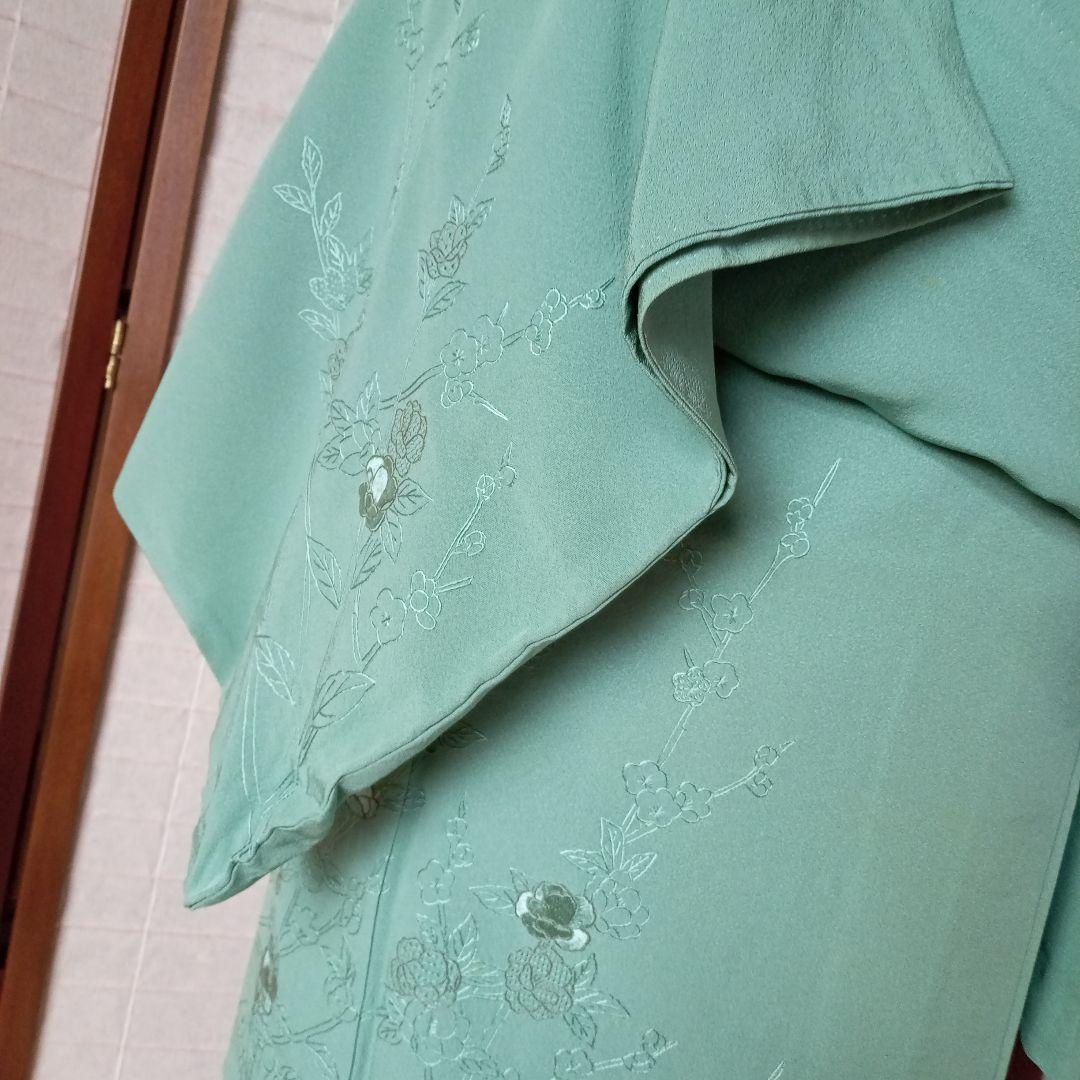 4866美品 上品な汕頭刺繍 付下げ訪問着 - メルカリ