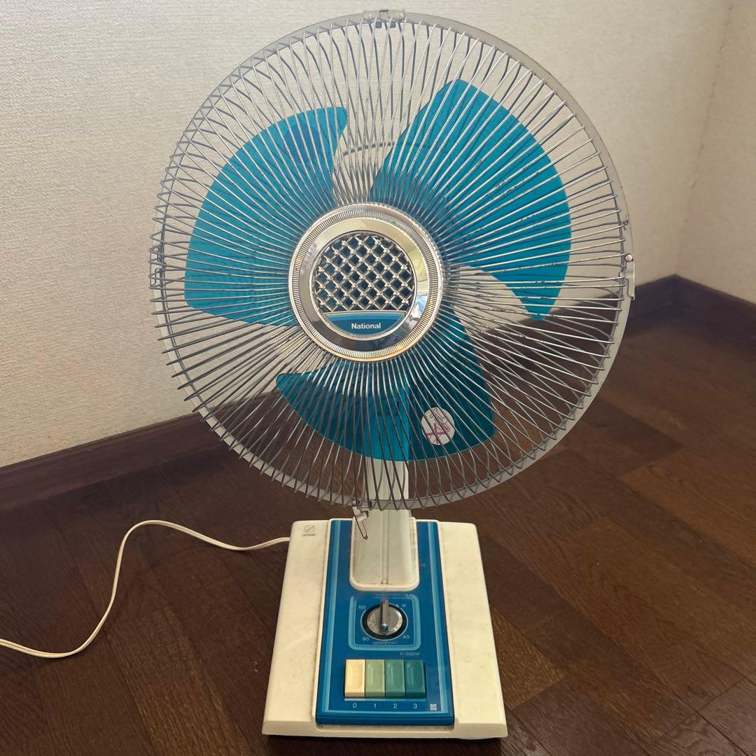 ☆昭和レトロ《ナショナル F-30D1P 卓上扇》扇風機 レトロ ポップ②