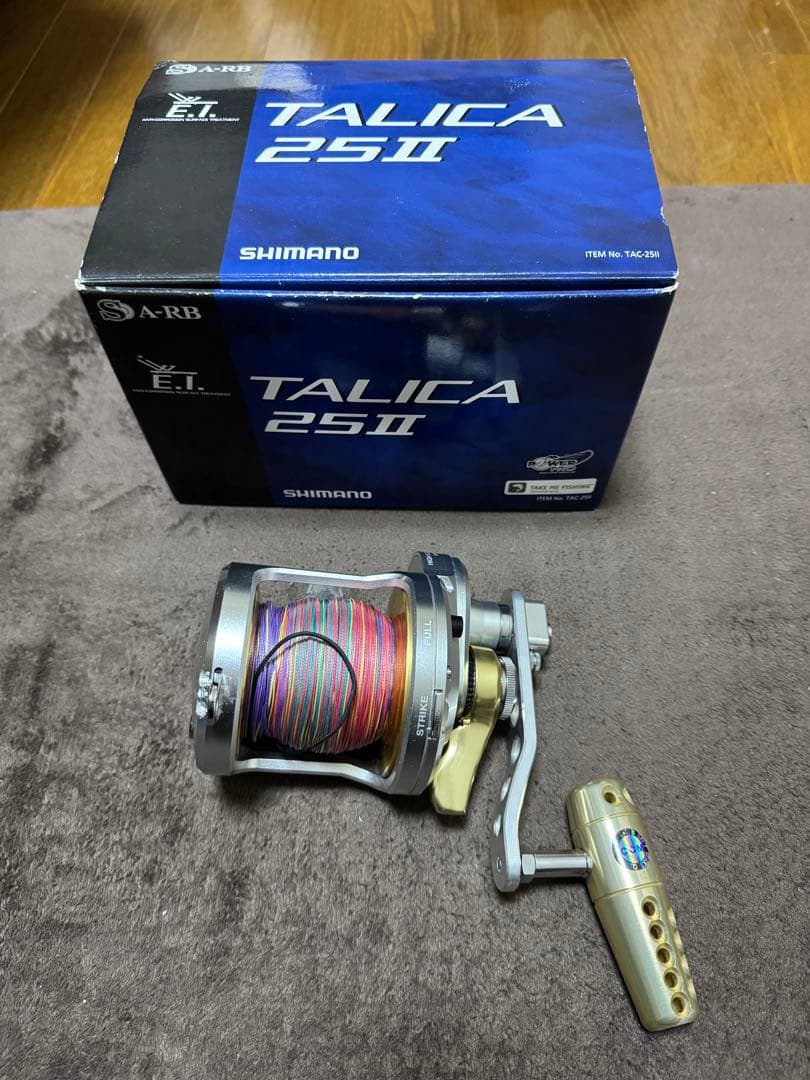 ジャンク品　SHIMANO TALICA 25II CCMハンドル Jigging World Power Handles for Shimano Talica II 2-Speed Size 12-25 R