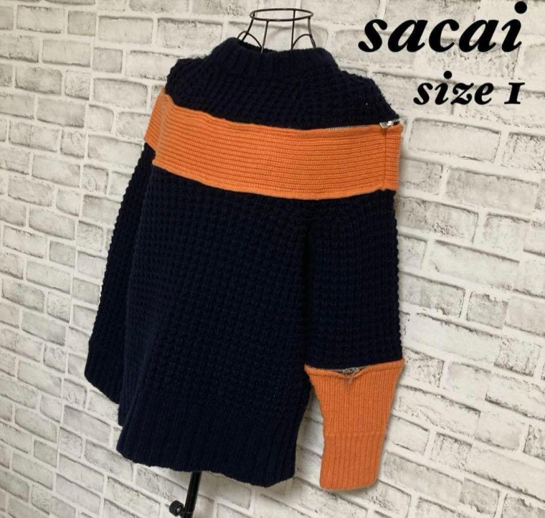 期間限定値下げ】 sacai サカイ 19aw ジップ アタッチメント ニット