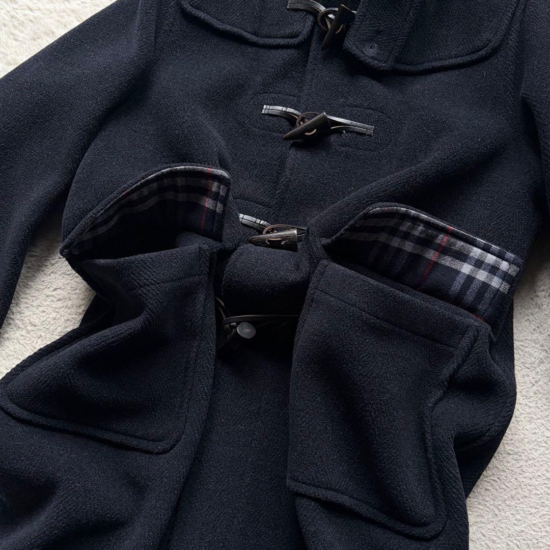極美品】バーバリーズ ダッフルコート ヘリンボーン 裏地チ