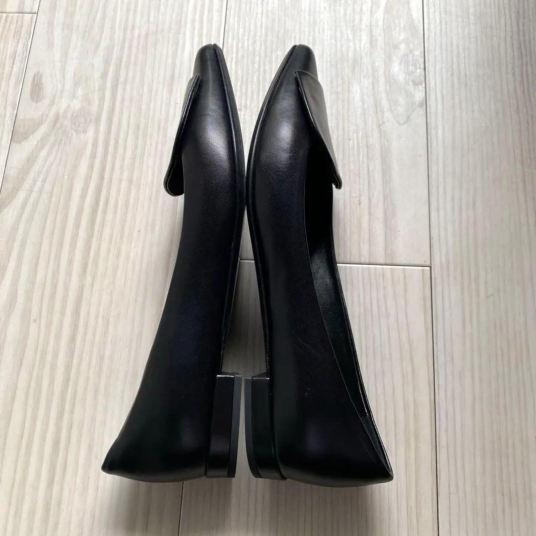 極美品ファビオルスコーニ ポインテッドトゥ フラットパンプス 24.5cm