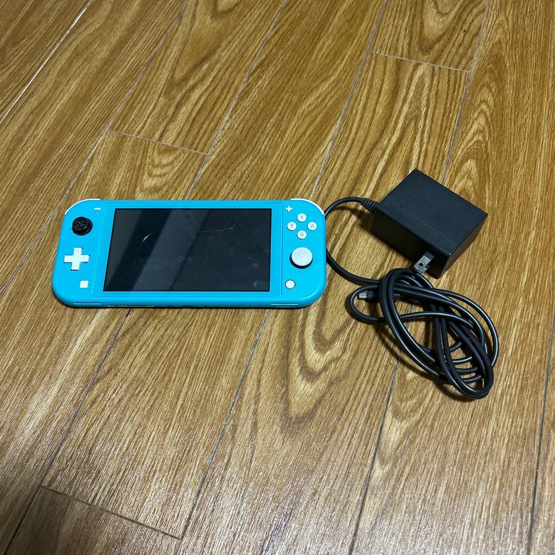 Nintendo Switch Lite 青 充電器付き - メルカリ