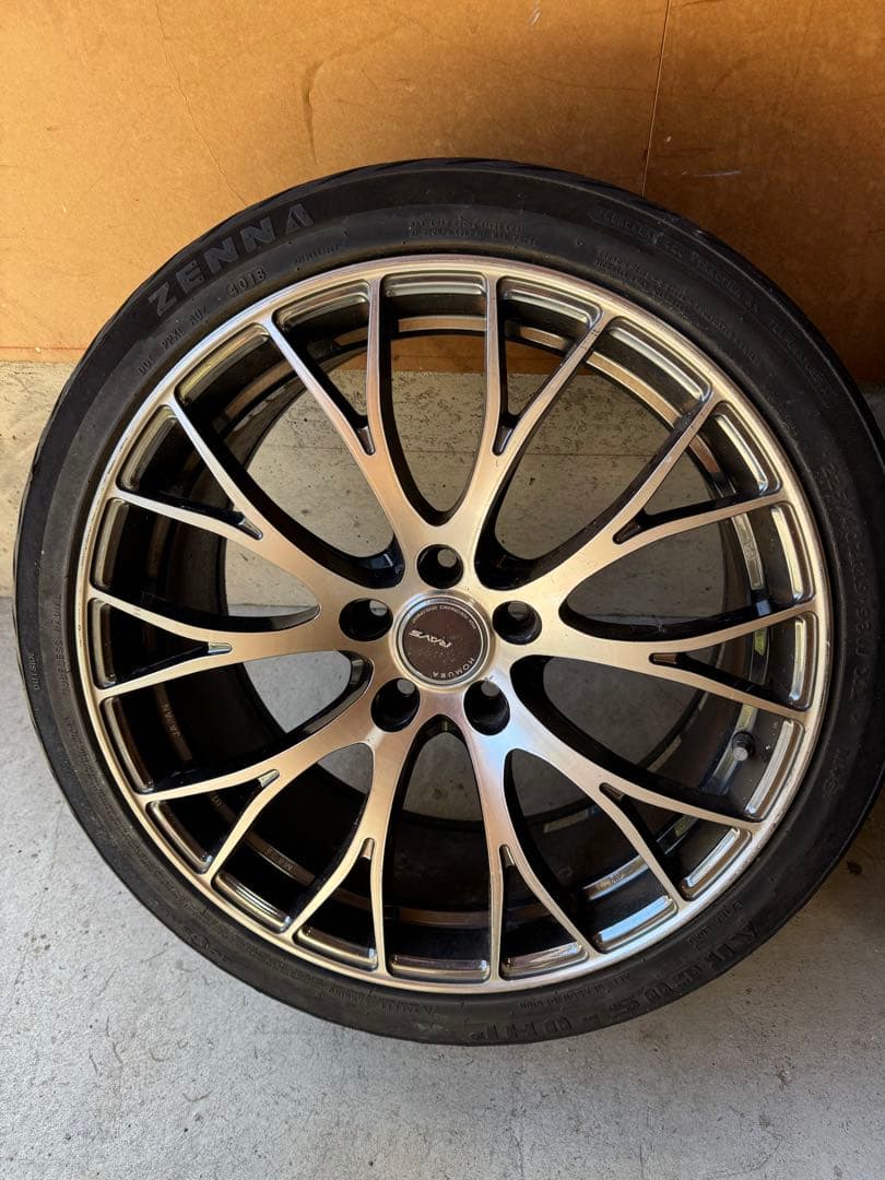 送料無料。Rays ホムラ　19インチ ホイールセット　8.5j ＋45