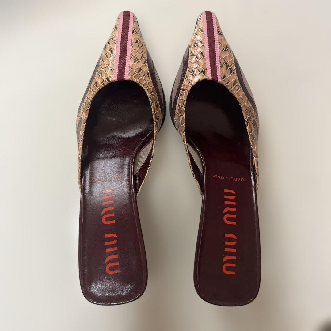 miumiu 靴 MIU MIU ミュウミュウ fume レースアップ レザー Shoes シューズ