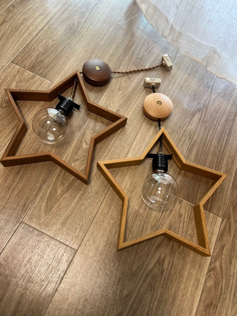unico 星型ペンダントライト 2点セット unico(ウニコ)のDOM(ドム) ペンダントランプ/ウォールナット材です
