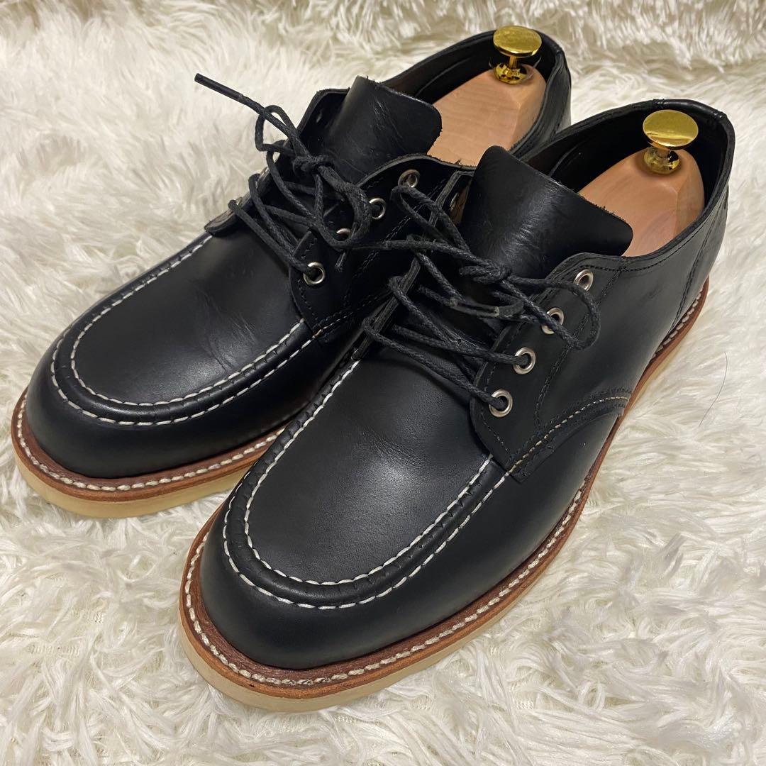 ✨美品✨チペワ モックトゥ オックスフォード革靴ブラック黒ローカット 新品未使用】チペワ CHIPPEWA プレーントゥ オックスフォード ブラック