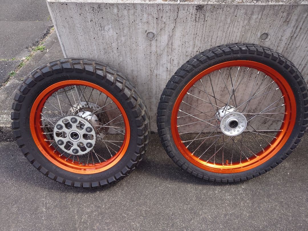 kj トリッカー250 前後ホイールタイヤセット オレンジ 前輪 RCB 鍛造ホイール前後セット【FG506】【NINJA250】ゴールド – kn926-net