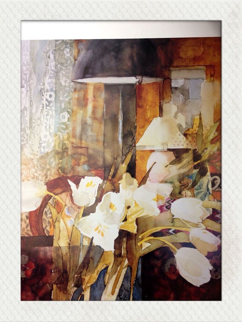 Shirley Trevena イギリス 花とフルーツ水彩画プリント 4枚セット