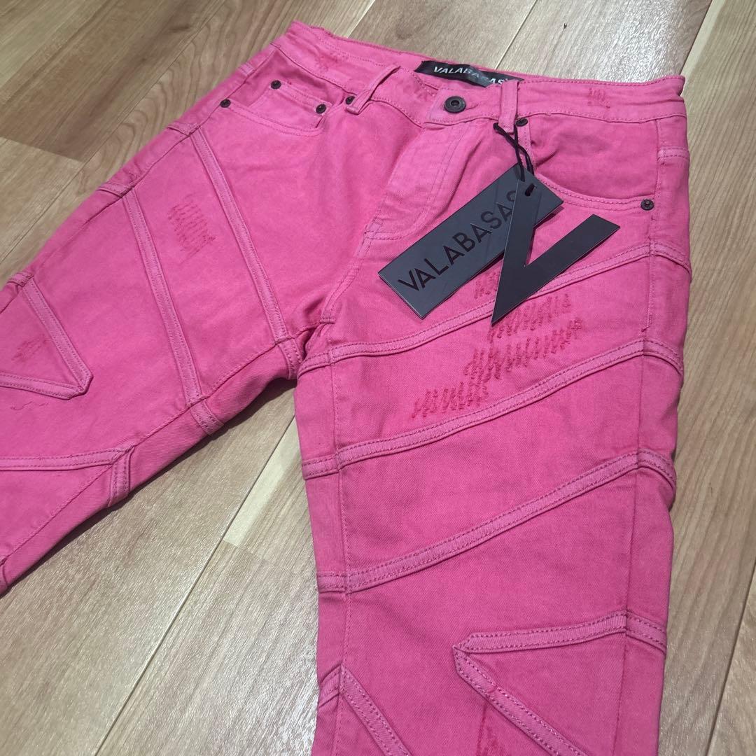 valabasas【新品未使用】スタックフレアデニム 30 バラバサス ピンク