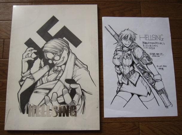 ヘルシング 20周年記念 複製原画 ミレニアム＆特務機関イスカリオテ