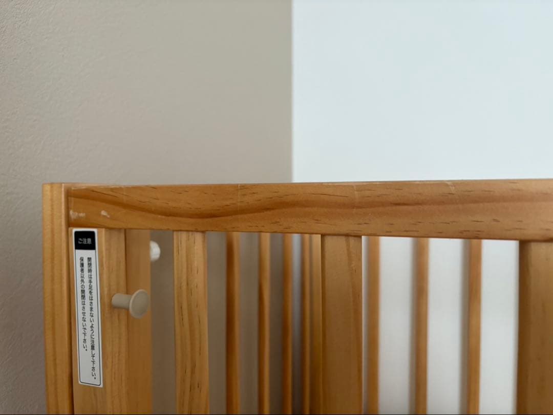 かつどん様専用 大和屋 トール 木製 2段式ベビーベッド 安全ガード付き