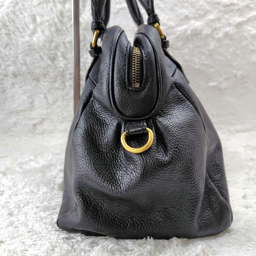 美品☆MARC BY MARC JACOBS Y2K ハンドバッグ シボ革 黒 - メルカリ