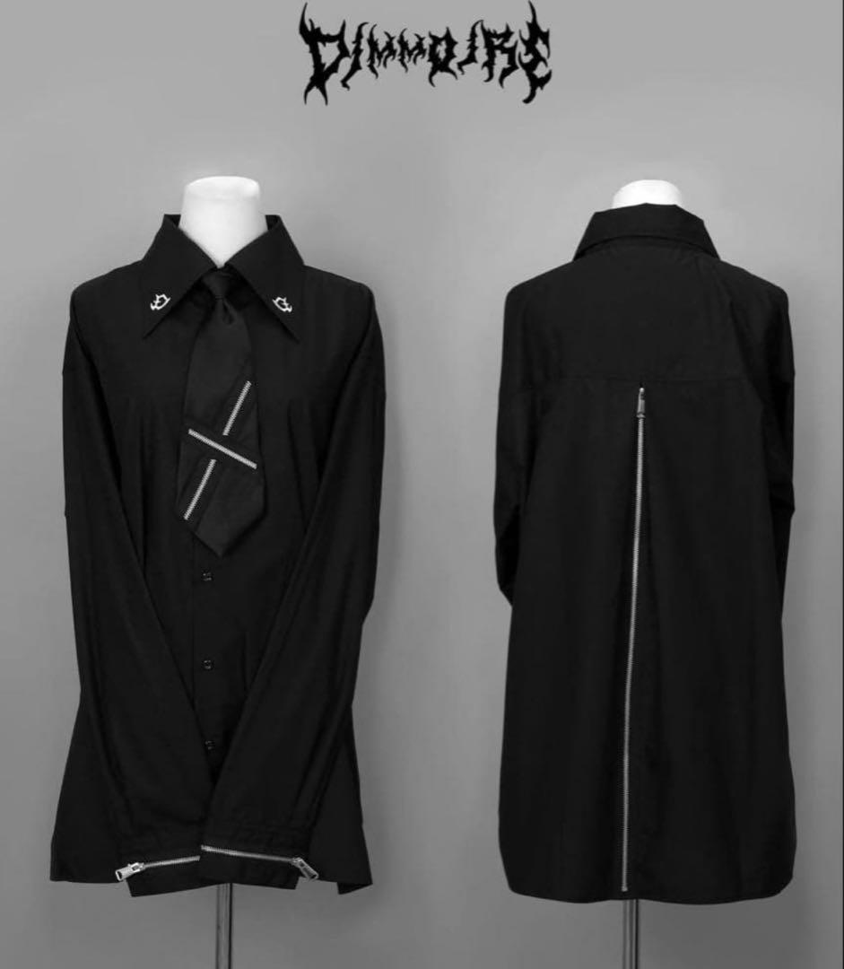 DimMoire zipシャツ ブラック - メルカリ