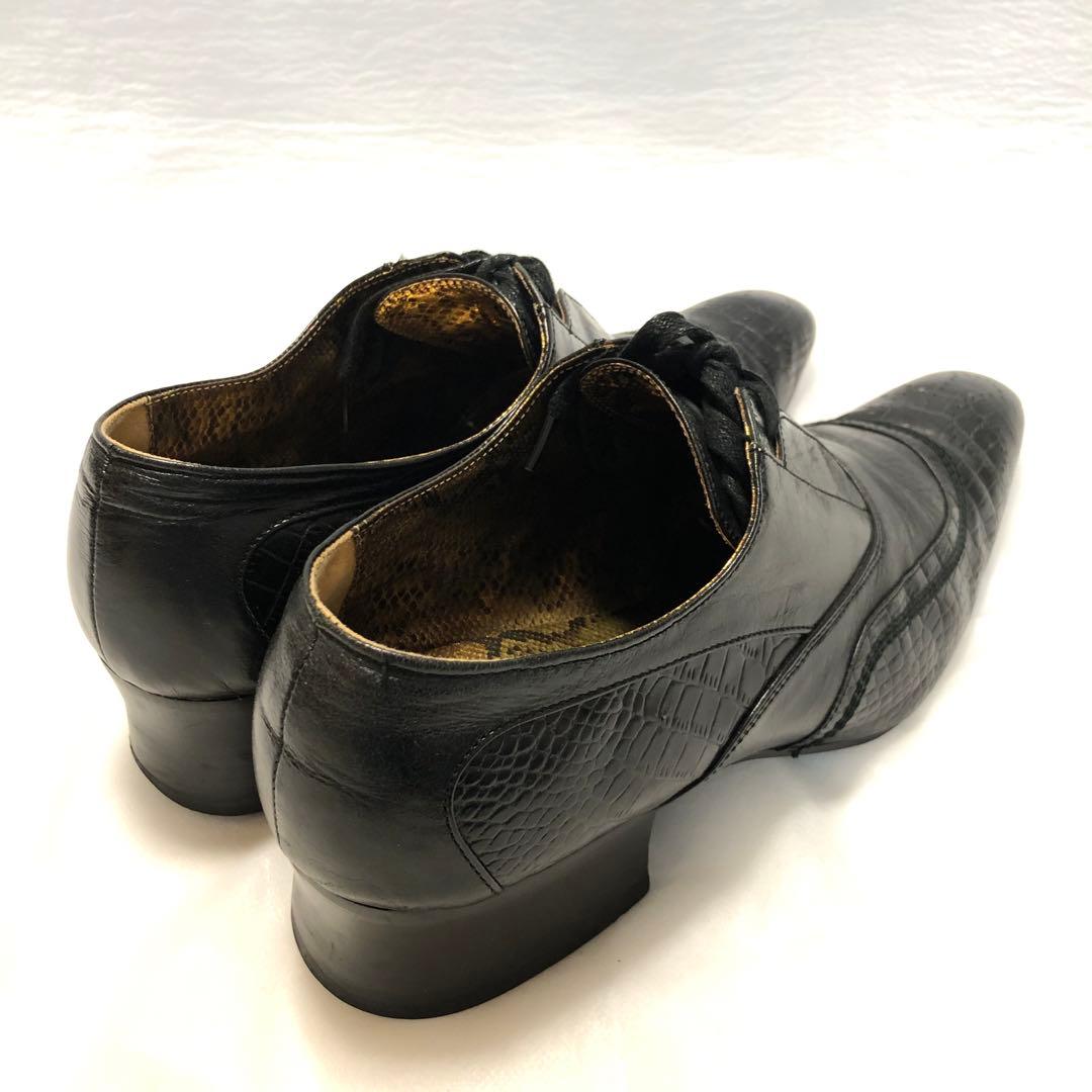 TORNADO MART クロコ柄 型押し レザーシューズ 革靴 S - メルカリ