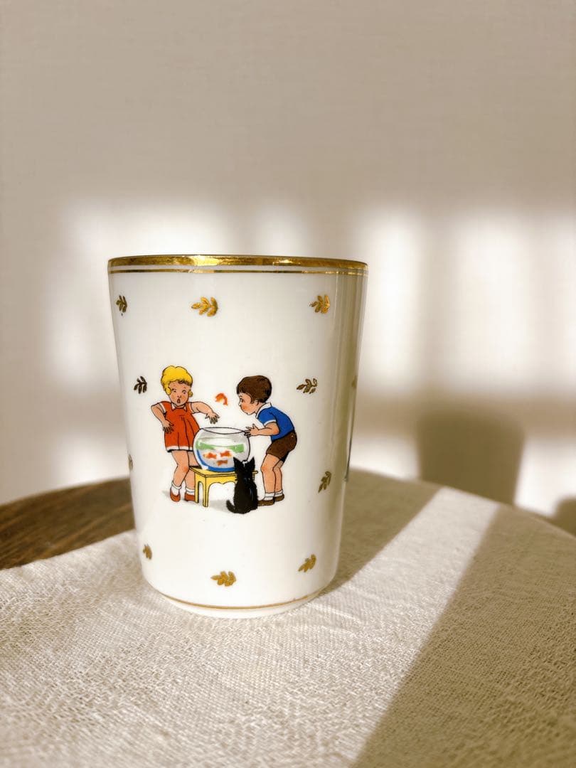 フランスアンティーク Limoges enfants・カップ
