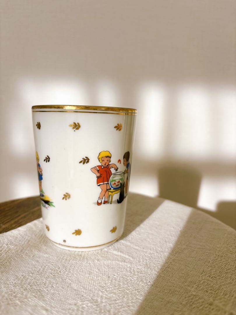フランスアンティーク Limoges enfants・カップ