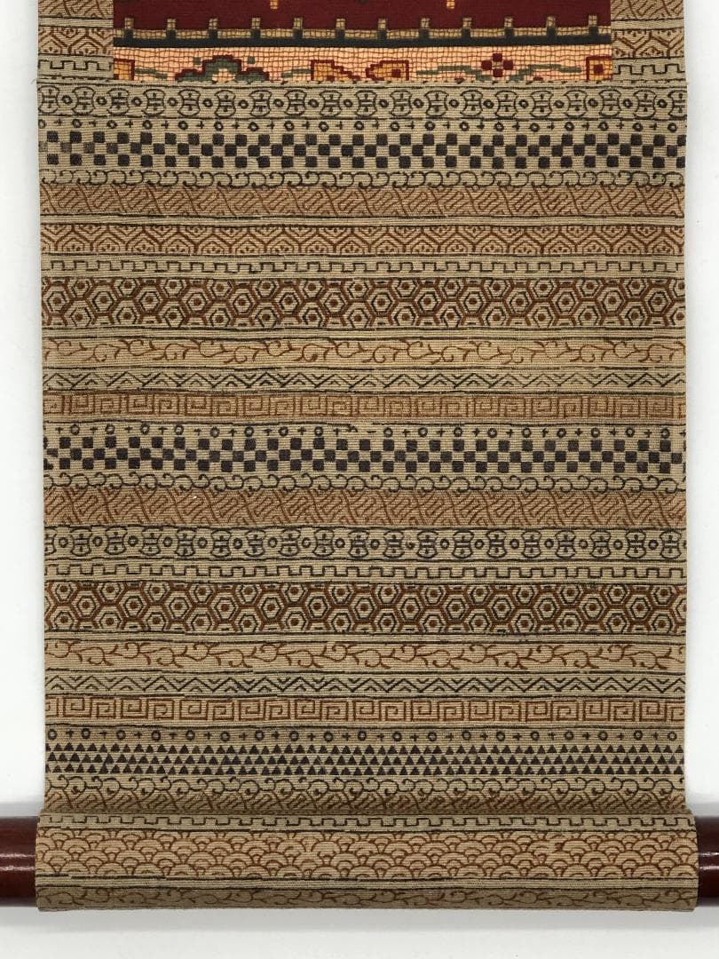 十返舎一九 画賛 】 軸装 桐箱付