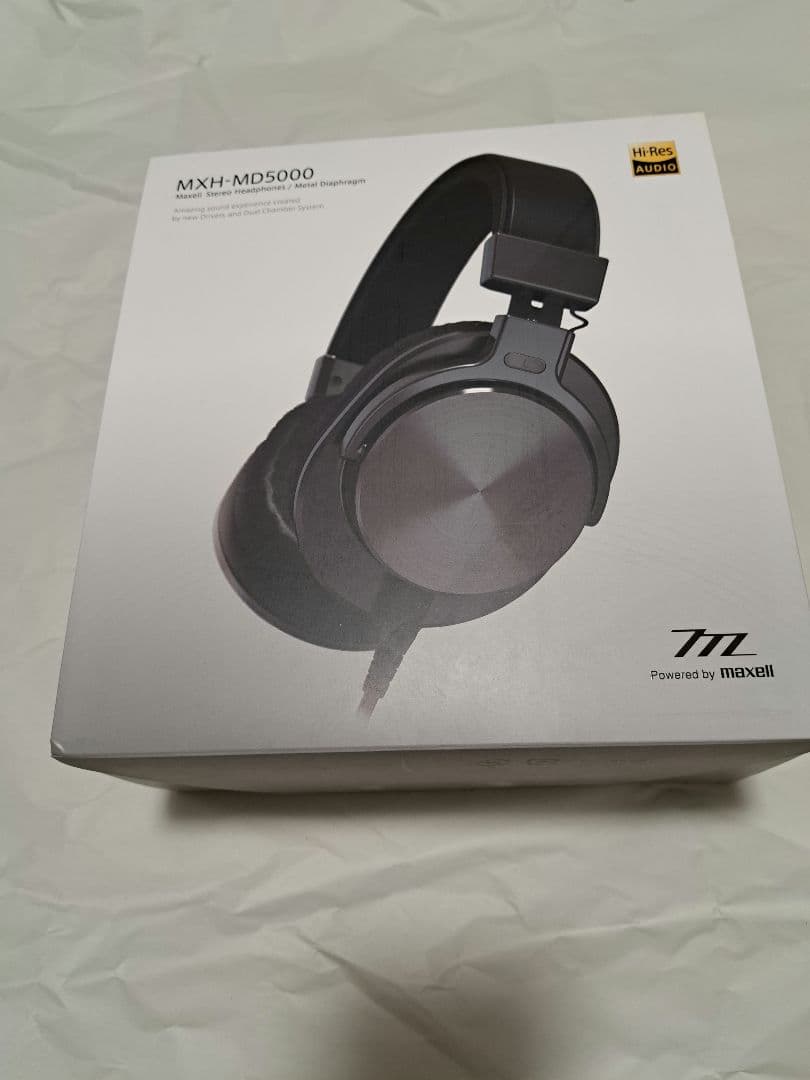 レア品!新品同様 Maxell MXH-MD5000 ヘッドホン MXH-MD5000ハイレゾリューション・オーディオ対応ヘッドホン
