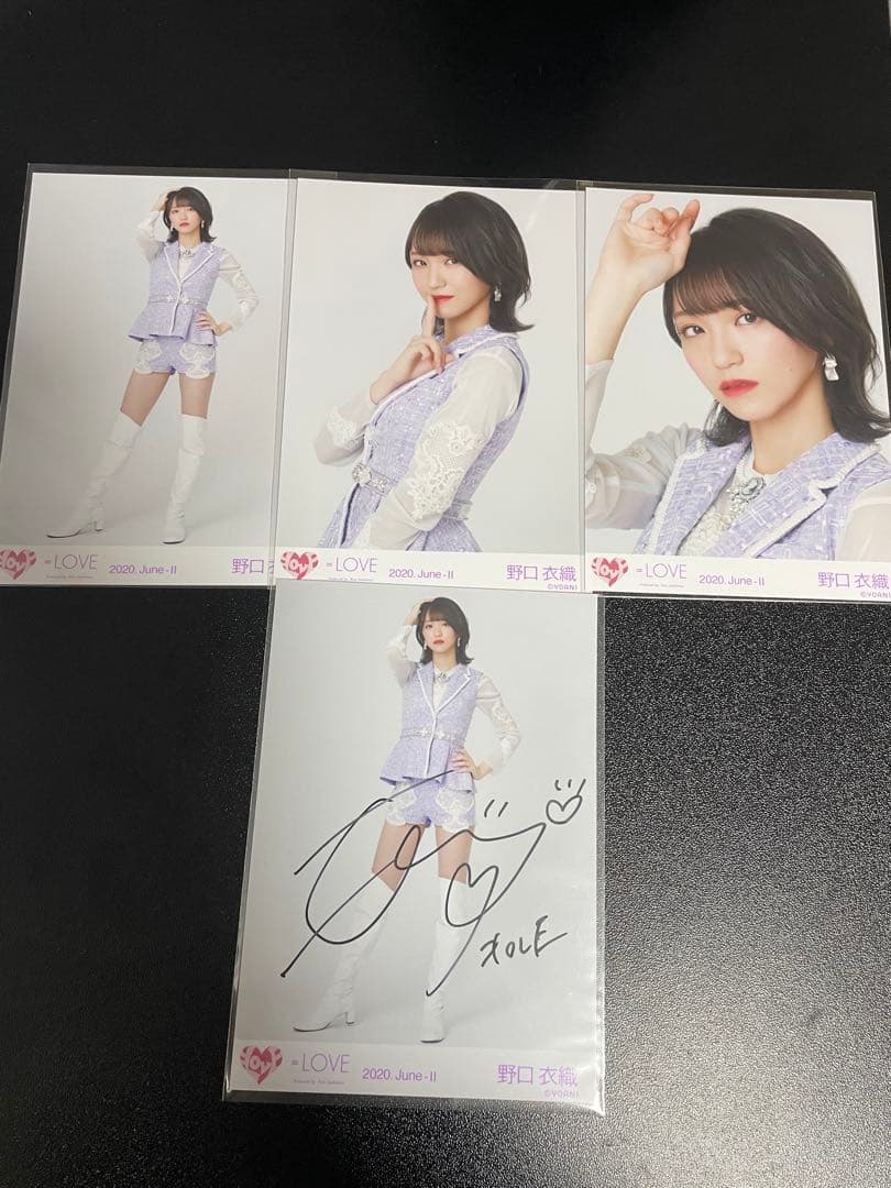 野口衣織 生写真 CAMEO コンプ直筆あり - メルカリ