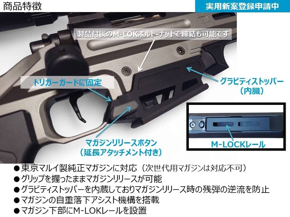 東京マルイ VSR ONE用 M4マガジンアダプターVer.2 - メルカリ
