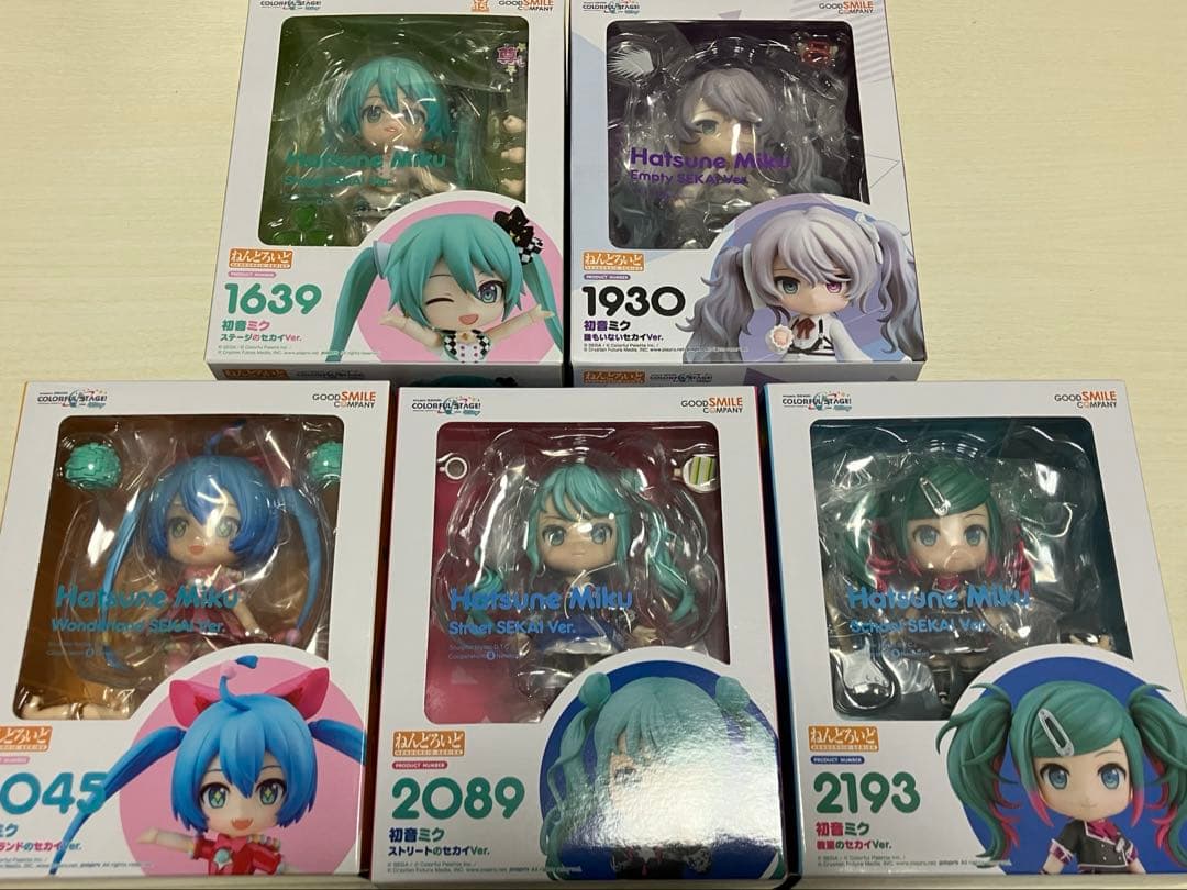 ねんどろいど プロジェクトセカイ ミク5点セット プロセカ 初音ミク ねんどろいど 5体セット - メルカリ
