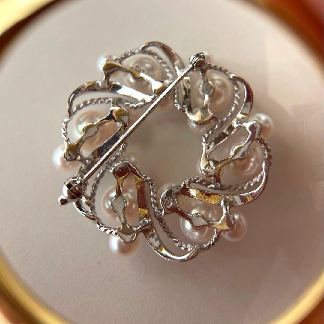 ミキモト ブローチ あこや真珠 本真珠 入学式 卒業式 パールブローチ