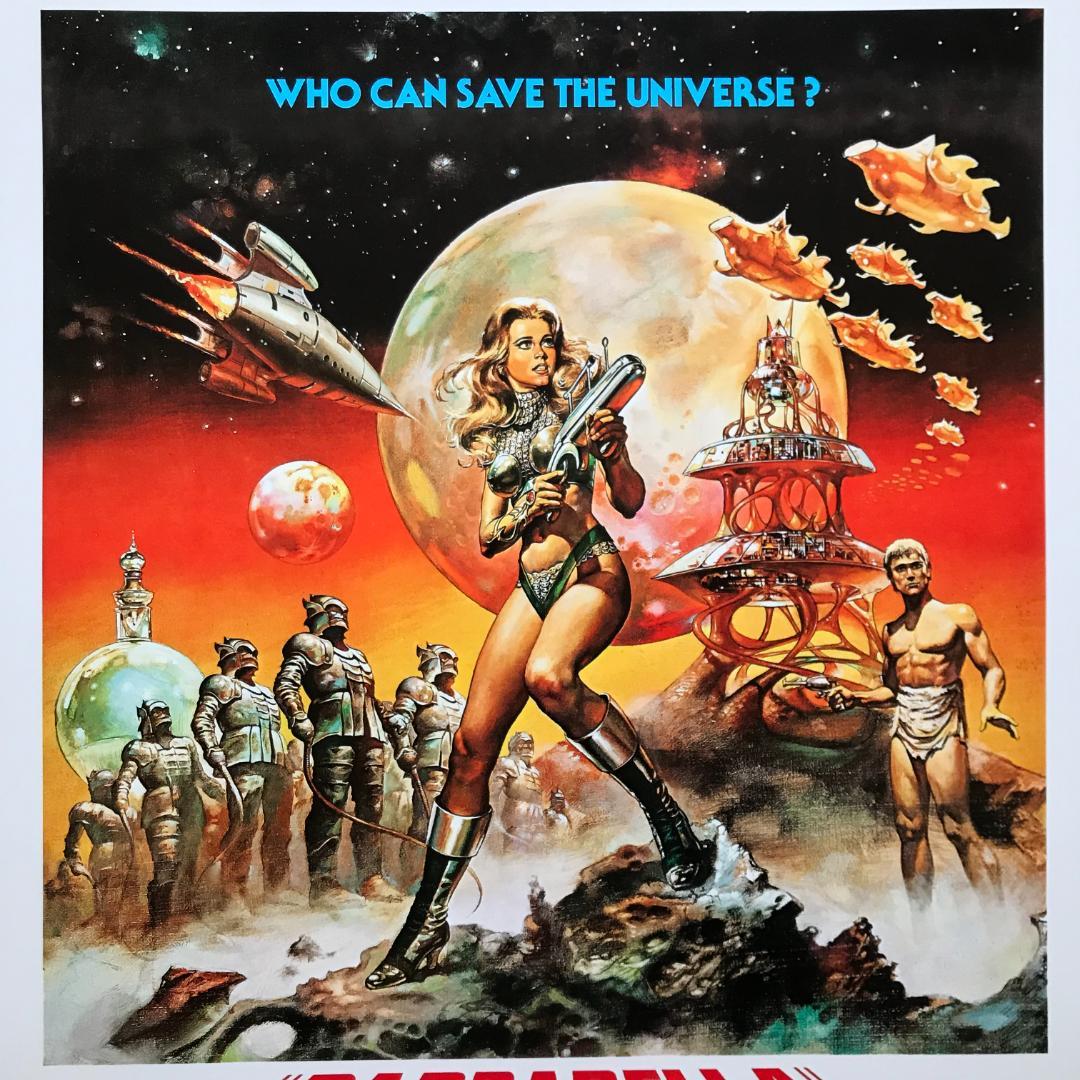 ポスター☆映画『バーバレラ』（Barbarella）1977年リバイバル公開