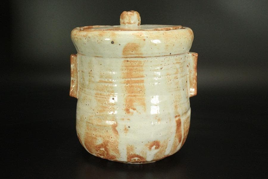 茶道具 紅志野 耳付 水指 芳作 美品(LC845) - メルカリ