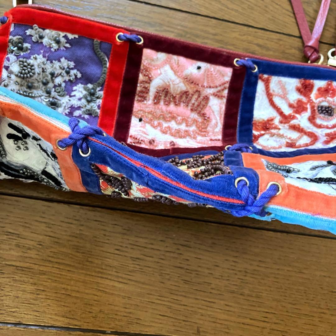 B*い様 新品☆JAMIN PUECH☆パッチワーク バッグ 2way ビーズ - メルカリ