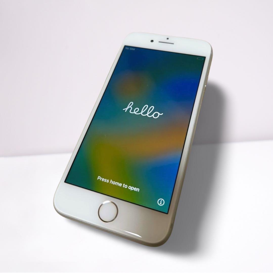 iPhone8 64GB シルバー SIMフリー 箱付 バッテリー80% Apple - バッテリー90%以上 iPhone8 64GB シルバー SIMフリー 本体
