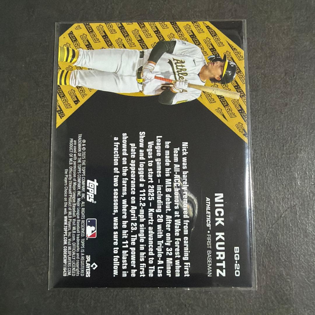 ニック・カーツ topps mlb update 2025 ブラックゴ - メルカリ