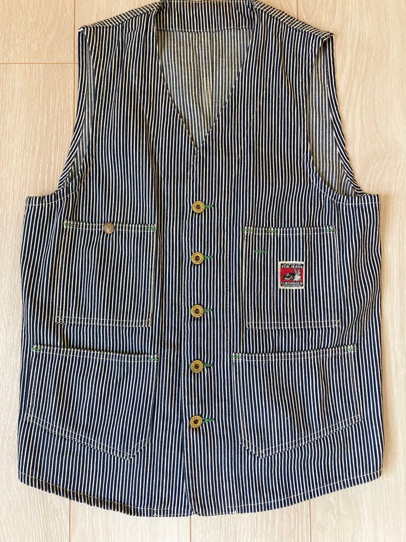 希少】TCB jeans Foremen Vest Hickory 34 - メルカリ