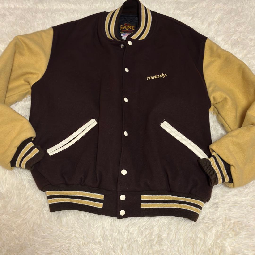 90s GAME Sports wear ウールスタジャン 大きいXLサイズ - メルカリ
