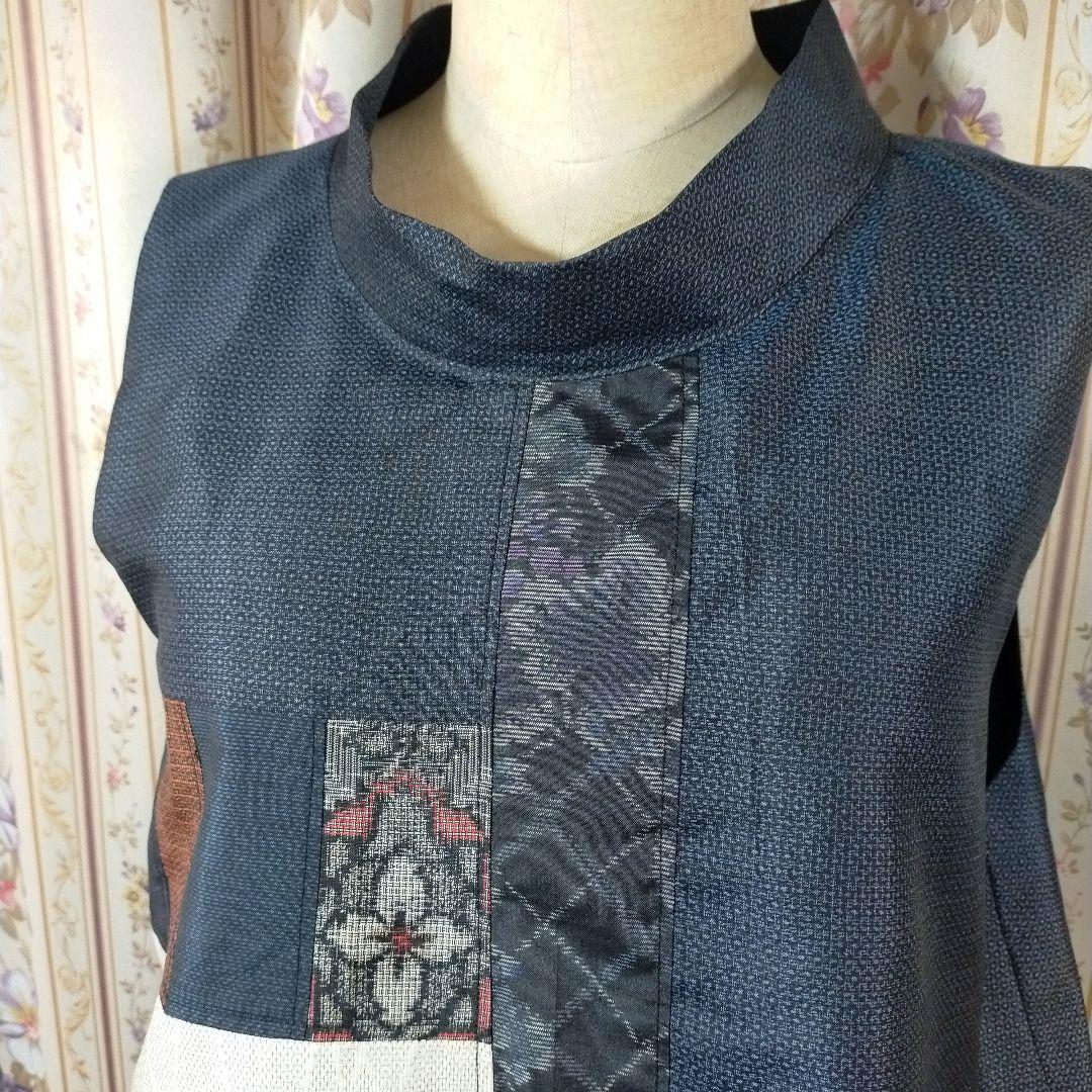 小豆様専用です✿大島紬をつないだセットアップ 総裏仕立て