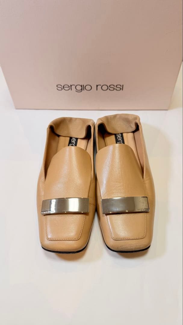 Sergio Rossi】セルジオロッシ sr1 SLIPPER ベージュ - メルカリ