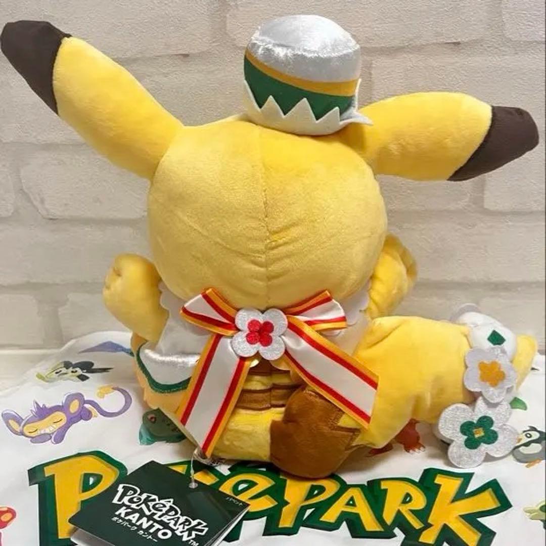 新品・袋付】ポケパークカントー 限定ピカチュウ ぬいぐるみ大 - メルカリ