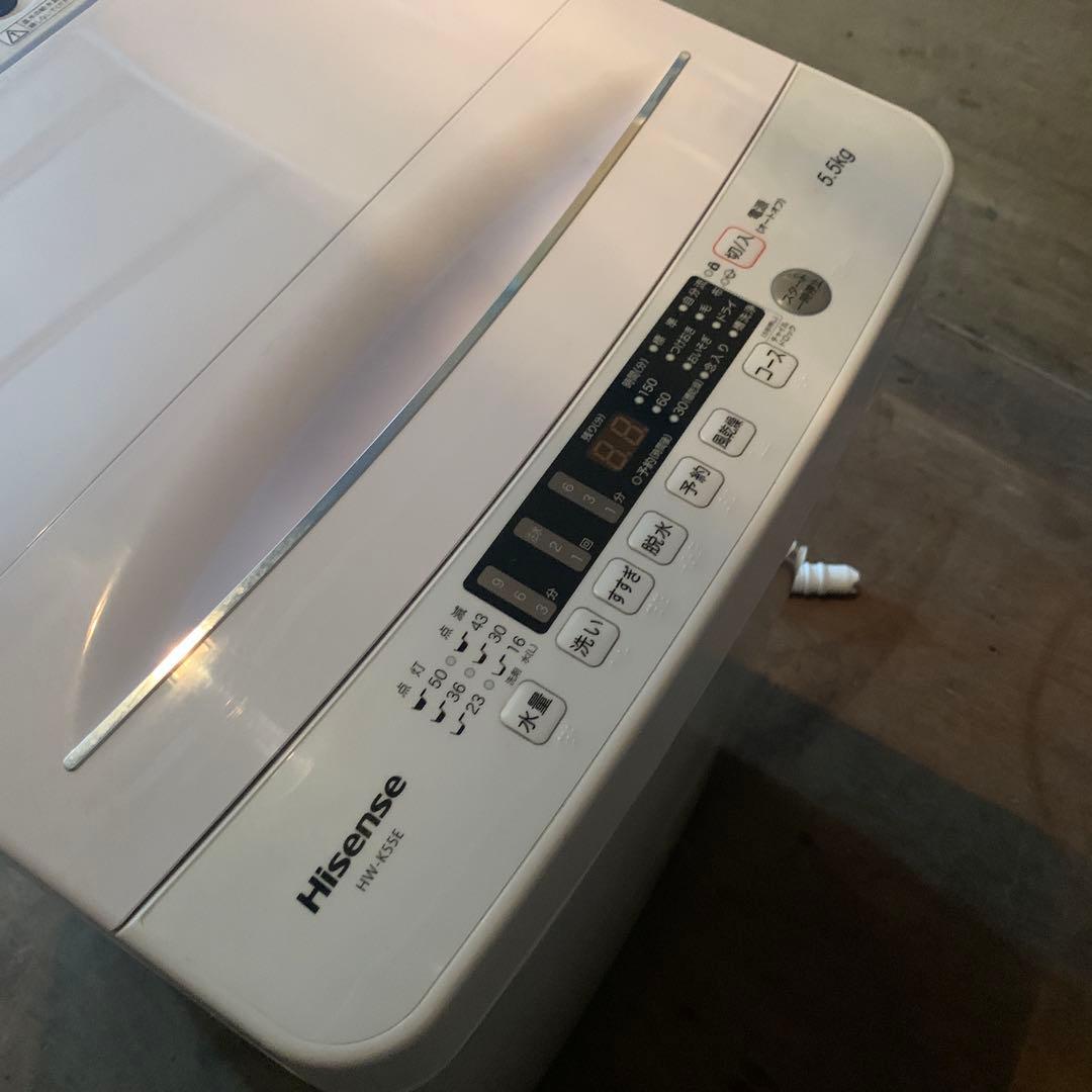 Hisense 縦型洗濯機 5.5kg 2022年製