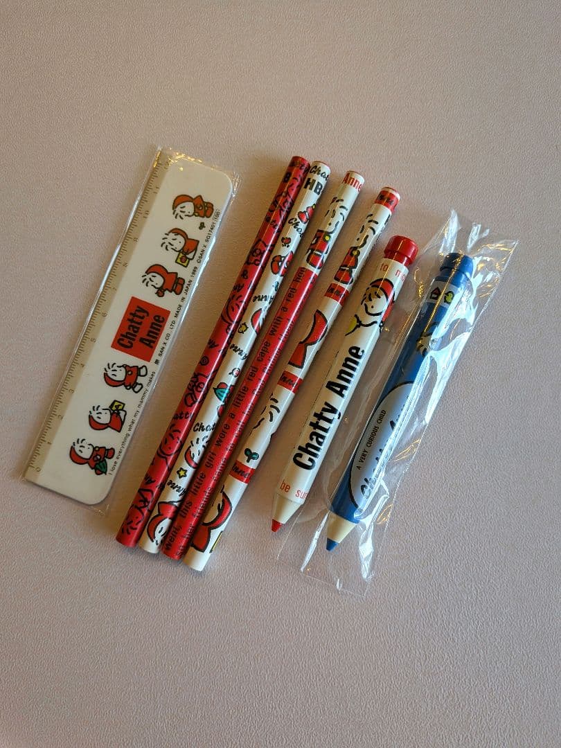 状態良好◇サンエックスchatty anne文房具セット◇1980年代昭和レトロ