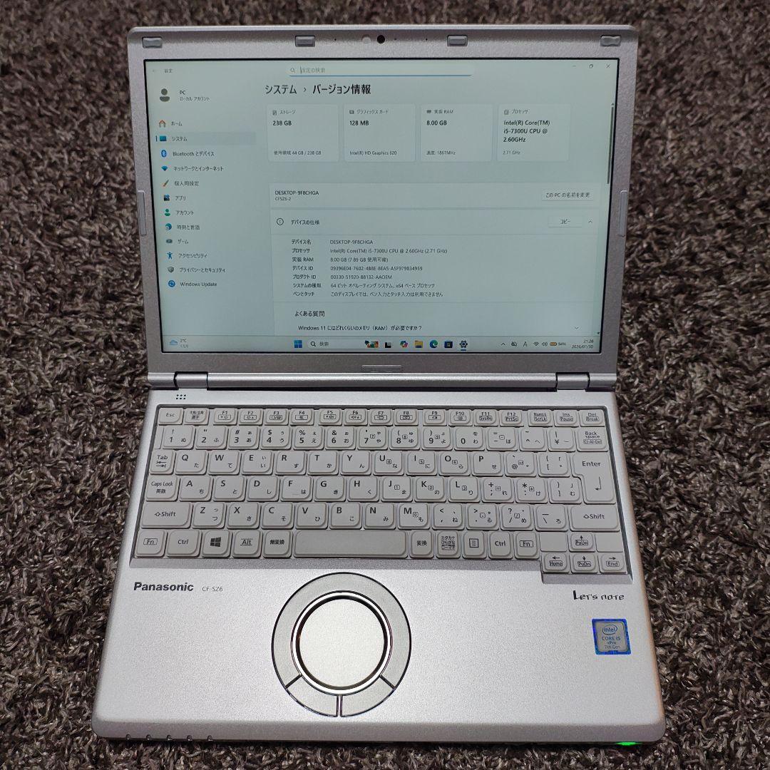 Panasonic Let's note CF-SZ6 ノートPC 楽天市場】【軽量モバイル】 中古 ノートパソコン Panasonic Let's