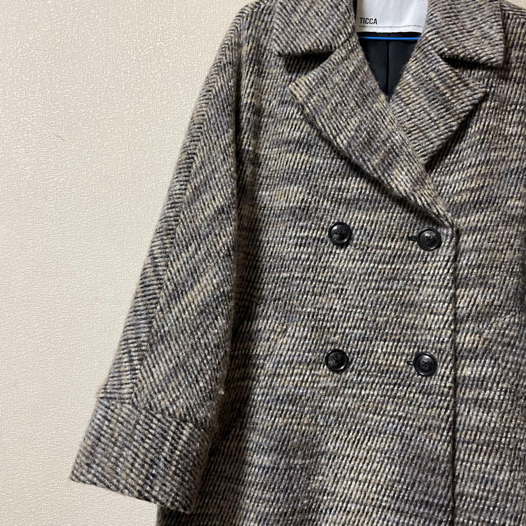 再 再 お値下げしました。TICCA ダブルブレスト ウールコート - メルカリ