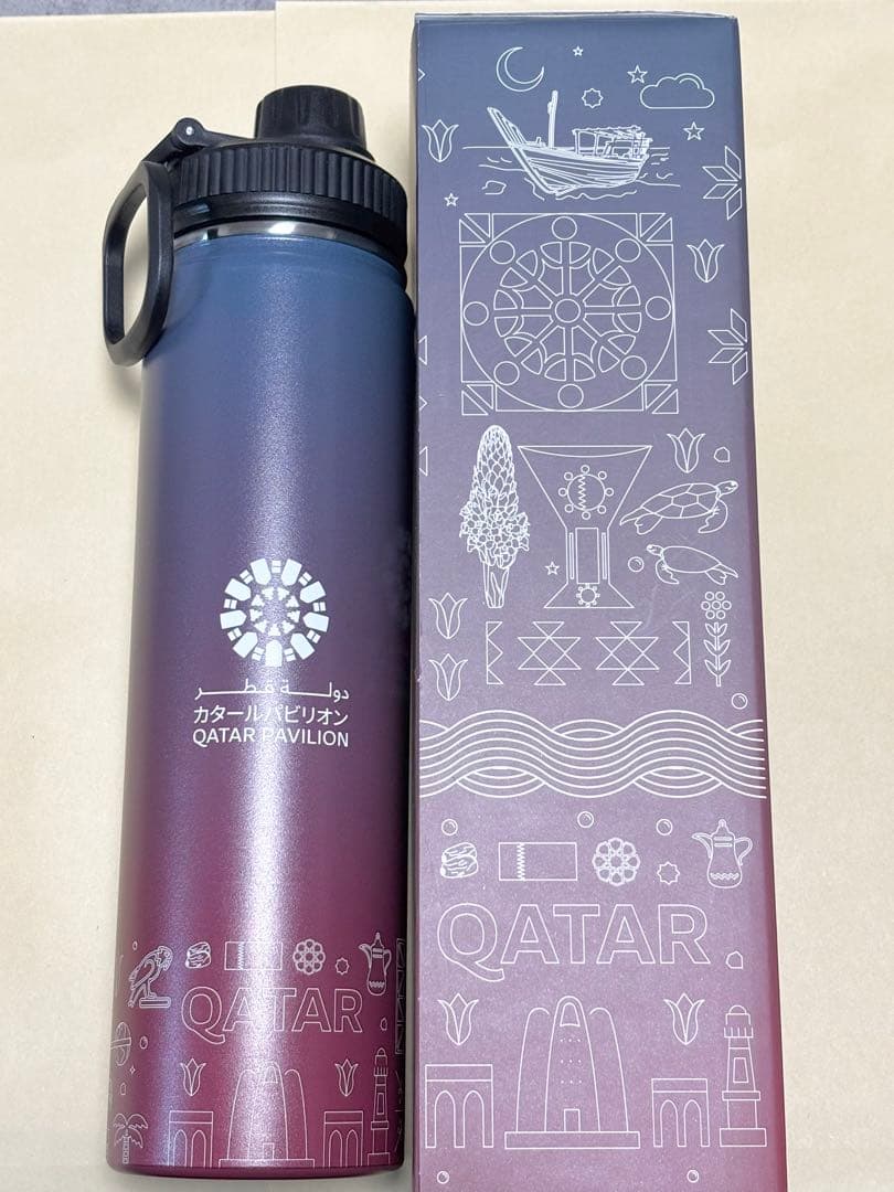 万博会場限定】新品‼️カタールパビリオン限定‼️水筒 スノードーム