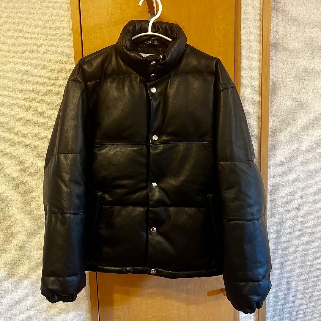 24AW BEAUTY&YOUTH別注 Schott レザー ダウンジャケット - メルカリ