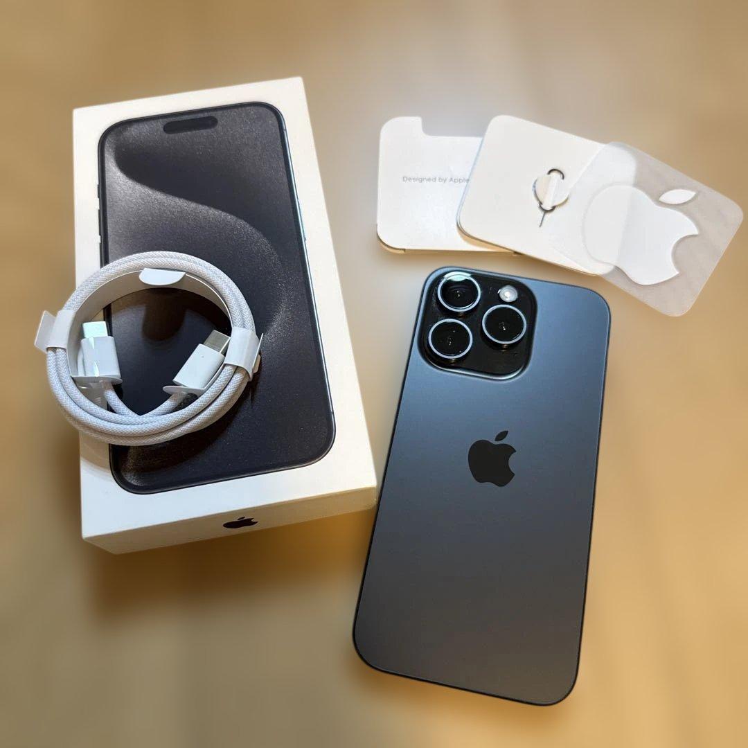 バッテリー最大容量87% 512GB Apple iPhone 15 Pro iPhone 15 Pro Max 512GB - ブルーチタニウム（SIMフリー）[整備済製品