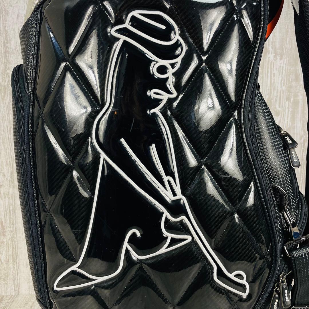 廃盤品】PING ピンMr. PING KARSTEN エナメルキャディバッグ - メルカリ