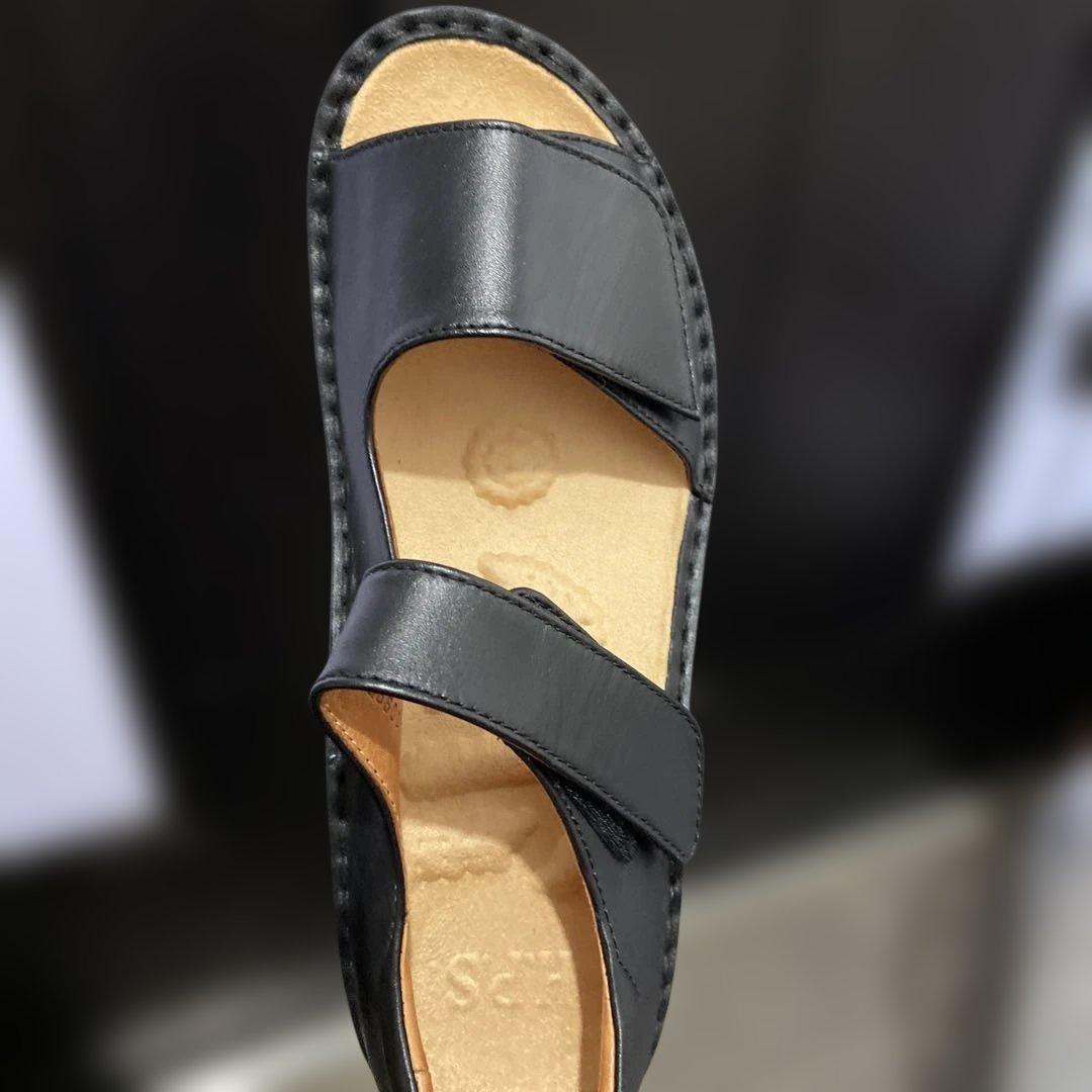 超美品　H.P.S. ブラック　コンフォートサンダル 24.5cm