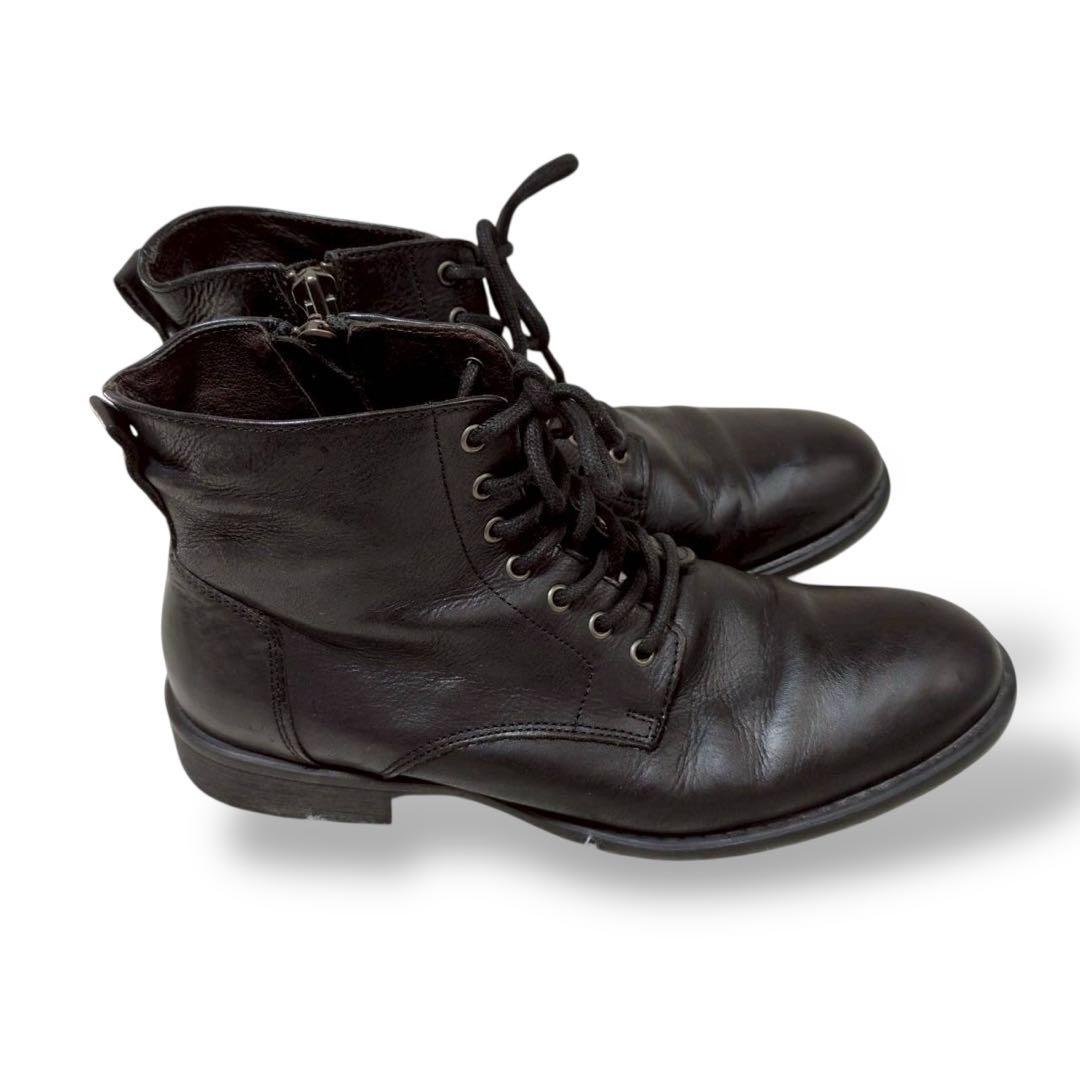 00s archive real leather sidezipboots 26