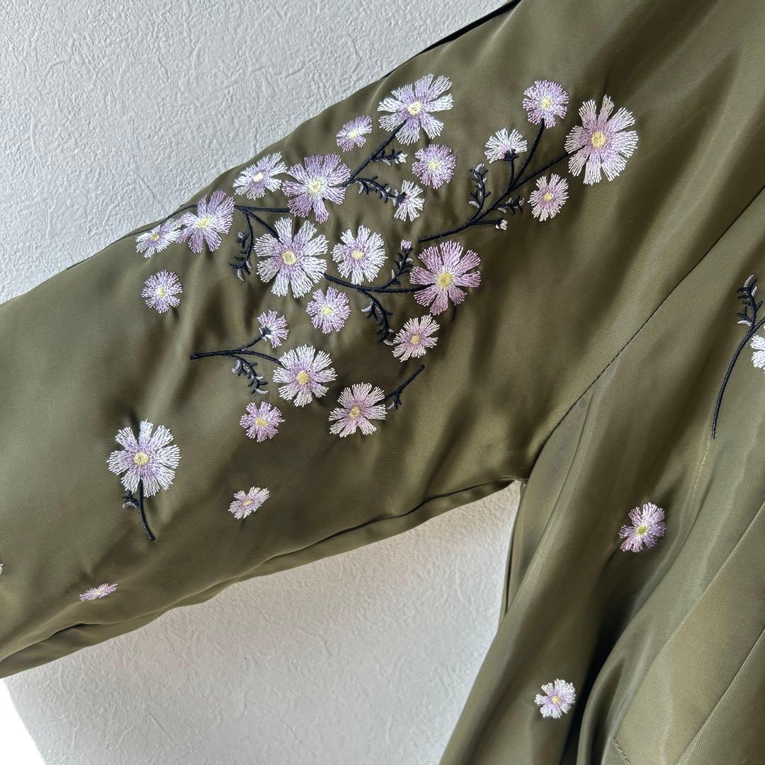 ☆フォロー割引あり☆ FURFUR フラワー 刺繍スカジャンアウター